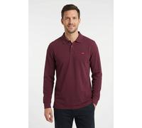 Langarm-Poloshirt LEVI'S, Herren, Gr. L, rot (tawny port), Jersey, Obermaterial: 96% Baumwolle, 4% Elasthan, regular fit normal, ohne Ausschnitt, Bündchen, Shirts, mit Logo Stickerei (29073413-L) tawn