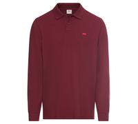 Langarm-Poloshirt LEVI'S, Herren, Gr. M, tawny port, Jersey, Obermaterial: 96% Baumwolle, 4% Elasthan, regular fit normal, ohne Ausschnitt, Bündchen, Shirts, mit Logo Stickerei (29073413-M) tawny port