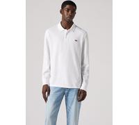 Langarm-Poloshirt LEVI'S "LS HM POLO", Herren, Gr. XXL, hellweiß pique, Piqué, Obermaterial: 100% Baumwolle, normal normal, ohne Ausschnitt, angesetztes Bündchen, Shirts, Polokragenverschluss in 3-Kno