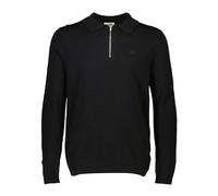 Langarm-Poloshirt LINDBERGH "Lindbergh Troyer", Herren, Gr. XXL, schwarz, Obermaterial: 80% Viskose, 20% Nylon, schmal, Shirts (19229521-XXL) schwarz