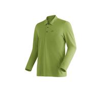 Langarm-Poloshirt MAIER SPORTS "Long Pique Polo M", Herren, Gr. S, grasgrün, 60% Baumwolle, 40% Polyester, Rundhals, Shirts Langarm-Poloshirt (54888741-S)