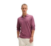 Langarm-Poloshirt MARC O'POLO "aus Bio-Baumwoll-Kaschmir-Mix", Herren, Gr. M, light mauve, Obermaterial: 95% Baumwolle, 5% Kaschmir, unifarben, regular fit, Shirts (53211951-M) light mauve