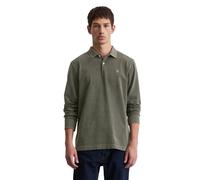 Marc OߴPolo Herren Langarm-Poloshirt mit Logo-Stickerei Regular Fit, Braun (Copley Brown), XXL