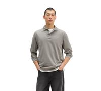 Langarm-Poloshirt MARC O'POLO "aus schwerem Bio-Baumwoll-Jersey", Herren, Gr. 3XL, graphite dust, Obermaterial: 100% Baumwolle, unifarben, relaxed fit, elastischer Bund, Shirts (53956147-XXXL) graphit