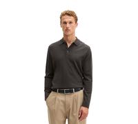 Langarm-Poloshirt MARC O'POLO "aus weicher Schurwolle", Herren, Gr. M, braun (wooden earth), Obermaterial: 100% Schurwolle, unifarben, regular fit, Shirts (16436542-M) wooden earth