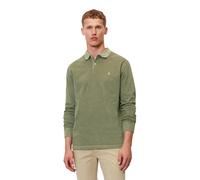 Langarm-Poloshirt MARC O'POLO "aus reiner Bio-Baumwolle" Gr. XXL, grün Herren Shirts Langarm (22039530-XXL)