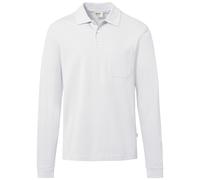 HAKRO Regular Fit Longsleeve Poloshirt weiss, Einfarbig