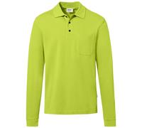 HAKRO Regular Fit Longsleeve Poloshirt kiwi, Einfarbig