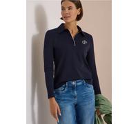 Langarm Poloshirt mit Knöpfen