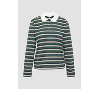 Langarm-Poloshirt mit Streifen 36 petrol|mehrfarbig 2170795.69G3.36