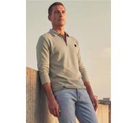 Langarm Poloshirt mit Zipperdetail