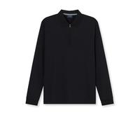 Langarm-Poloshirt OLYMP, Herren, Gr. XL, schwarz, Jersey, Obermaterial: 100% Baumwolle, casual, regular fit, Langarm Rippbündchen, Shirts, unifarben, Polokragen, regular fit, casual (28869250-XL) schw