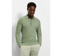 Langarm-Poloshirt OLYMP "OLYMP Casual Strick", Herren, Gr. XL, mint, 100% Baumwolle, Shirts (53304124-XL) mint