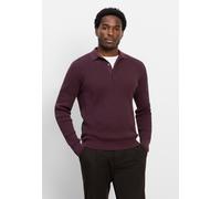 Langarm-Poloshirt OLYMP "OLYMP Casual Strick, Polo langarm", Herren, Gr. S, bordeaux, 89% Baumwolle, 11% Polyamid, Shirts (40819762-S) bordeaux