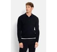 Langarm-Poloshirt OLYMP "OLYMP Casual Strick, Polo langarm", Herren, Gr. XXL, marine, 89% Baumwolle, 11% Polyamid, Shirts (58350417-XXL) marine