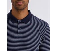 Langarm-Poloshirt PIERRE CARDIN, Herren, Gr. L, salute, Piqué, Obermaterial: 46% Baumwolle, 46% Polyester, 8% Elasthan, gestreift, normal normal, ohne Ausschnitt, abgesteppt, Shirts, Piqué Interlock i