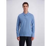 Langarm-Poloshirt PIERRE CARDIN, Herren, Gr. XXL, blau (blau heaven), Jersey, Obermaterial: 100% Baumwolle, regular fit hüftlang, ohne Ausschnitt, Shirts, in 2-Knopf-Form (76200548-XXL) blau heaven