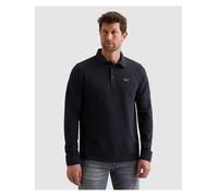 Langarm-Poloshirt PME LEGEND, Herren, Gr. 3XL, salute, Web, Obermaterial: 95% Baumwolle, 5% Elasthan, unifarben, regular fit normal, ohne Ausschnitt, Rippbündchen, Shirts, mit Logo Stickerei (48158668