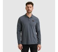 PME Legend American Classic Langarm - Longsleeve Poloshirt Vintage Indigo - Größe 3XL Blau 3XL