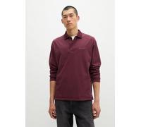 Langarm-Poloshirt relaxed rot S