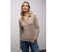 Street One Frauen Poloshirt in Braun, Gr: 46