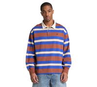 Langarm-Poloshirt TIMBERLAND "LS Rugby Polo", Herren, Gr. 3XL, bunt (braunout yd), Obermaterial: 100% Baumwolle, Shirts, mit langem Arm, aus Baumwolle, auch in großen Größen (82081405-XXXL) braunout y