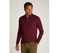 Langarm-Poloshirt TOMMY HILFIGER "1985 SLIM LS POLO", Herren, Gr. M, rot (burgundy), Obermaterial: 96% Baumwolle, 4% Elasthan, Shirts (12254458-M) burgundy