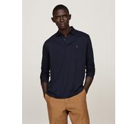 Langarm-Poloshirt TOMMY HILFIGER "L/S LIQUID COTTON REG POLO" Gr. M, blau (desert sky) Herren Shirts (35993269-M) desert sky