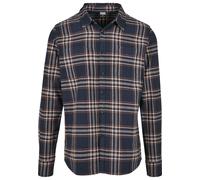 Urban Classics T-Shirt Checked Campus Shirt Darkblue/Rustred-L
