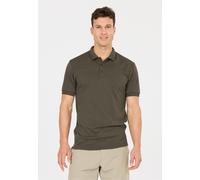 Langarm-Poloshirt WHISTLER "Felox V2", Herren, Gr. 4XL, grün (dunkelgrün), 100% Polyester, unifarben, normal, ohne Ausschnitt, Shirts, Komfort (43943362-4XL) dunkelgrün