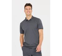 Langarm-Poloshirt WHISTLER "Felox V2", Herren, Gr. XL, grau (dunkelgrau), 100% Polyester, unifarben, normal, ohne Ausschnitt, Shirts, Komfort (91650421-XL) dunkelgrau
