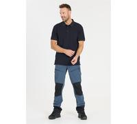 Langarm-Poloshirt WHISTLER "Jamero", Herren, Gr. XL, schwarz (dunkelblau, denim), 96% Baumwolle, 4% Elasthan, unifarben, normal, ohne Ausschnitt, Shirts, Komfort (61053265-XL) dunkelblau, denim