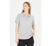 Langarm-Poloshirt WHISTLER "Vale", Damen, Gr. 36, grau (hellgrau), 97% Polyester, 3% Elasthan, unifarben, normal, ohne Ausschnitt, Shirts, Aus leichtem Material (39939949-36) hellgrau