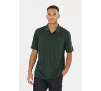 Langarm-Poloshirt WHISTLER "Vale", Herren, Gr. L, grün (dunkelgrün), 97% Polyester, 3% Elasthan, unifarben, normal, ohne Ausschnitt, Shirts, aus leichtem Material (52818313-L) dunkelgrün