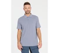 Langarm-Poloshirt WHISTLER "Vale", Herren, Gr. XXL, grau (hellblau), 97% Polyester, 3% Elasthan, unifarben, normal, ohne Ausschnitt, Shirts, aus leichtem Material (56837018-XXL) hellblau