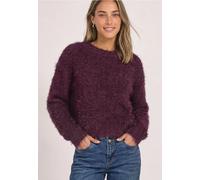 Street One - Langarm Pullover aus Fransengarn rustic rouge - Gr. - 38