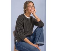 Langarm Pullover mit Boat Neck