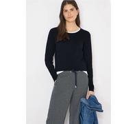 Langarm Pullover mit Rippdetail
