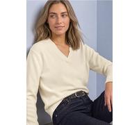 Langarm Pullover mit V-Ausschnitt