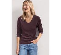 Langarm Pullover mit V-Ausschnitt