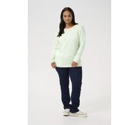 Langarm-Shirt Loose fit white green 44