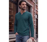 Langarm Shirt mit Henleykragen
