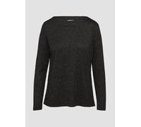 Langarm-Shirt mit Metallic-Effekt 42 schwarz 2156423.9999.42