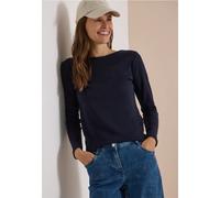 Langarm Shirt mit U-Boot-Ausschnitt