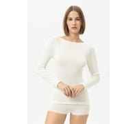 Langarm-Shirt Serie Wool&Silk Weiss weiß 38