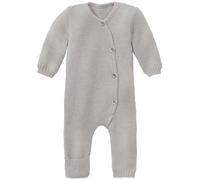 Disana Baby Overall Bio-Merinowolle Strick Qualität hellgrau Gr. 50/56