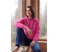 Hoodie CECIL, Damen, Gr. 3XL (48), pink (pink flash), Sweatware, Oberstoff: 54% Polyester, 46% Baumwolle, unifarben, comfort fit, ohne Ausschnitt, Bündchen, Sweatshirts Hoodie, im soften Baumwoll-Mix