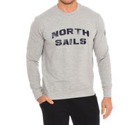Langarm Sweatshirt Rundhals Logo Grau North Sails - Größe: XL