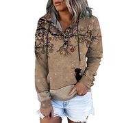 Langarm T-Shirt Damen Oberteile Lässige Mode Rundhals Farbblock Sonnenblume Druck Langarm Shirt Basic Blusenoberteile Lockere Tunika Bluse