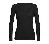 Langarm-T-Shirt für Frauen Icebreaker siren sweetheart Schwarz M